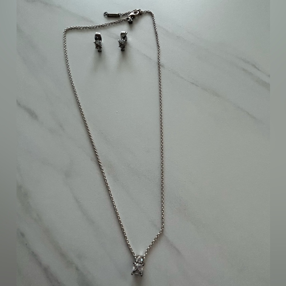 Pandora necklace with earrings set
